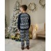 Подростковая пижама для мальчика - Новогодний орнамент - Family look для семьи