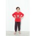 Подростковая пижама для мальчика - Олень с подарком - Family look для семьи