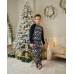 Подростковая пижама для мальчика - Новогодний орнамент - Family look для семьи