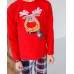 Дитяча піжама Family look на хлопчика - новорічний олень
