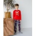 Дитяча піжама Family look на хлопчика - новорічний олень