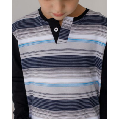 Подростковый комплект на мальчика со штанами - полосы