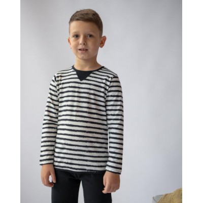 Комплект со штанами на мальчика - полосатая кофта