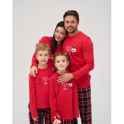 Подростковая пижама для мальчика - Peace,Love,Irish - Family look для семьи