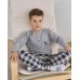 Детская пижама для мальчика - штаны в клетку