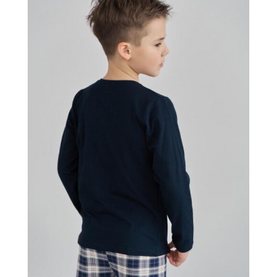 Дитяча піжама для хлопчика - штани в клітку