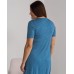 Сорочка для беременных - синяя в горошек