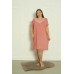 Женская сорочка с кружевом Plus Size - Бамбук