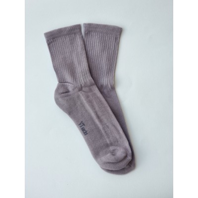 Жіночі однотонні шкарпетки з ущільненою стопою - Бежеві, сірі