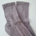 Женские однотонные носки с уплотненной стопой - Бежевые, серые
