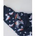 Жіночі теплі шкарпетки - сині з гусями