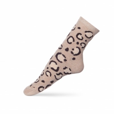 Жіночі тонкі шкарпетки - бавовна - Леопард