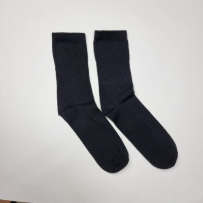 Женские длинные хлопковые носки - Белые, чёрные