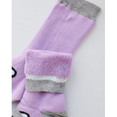 Жіночі теплі шкарпетки - фіолетові.