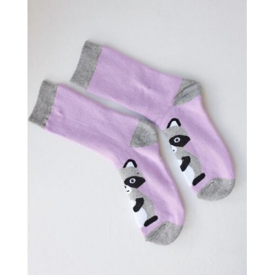 Жіночі теплі шкарпетки - фіолетові.