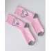 Жіночі теплі шкарпетки - рожеві з оленем