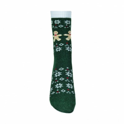 Жіночі теплі шкарпетки - махра - Візерунки та пряники