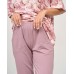 Женский батальный комплект с капри - Розы по футболке
