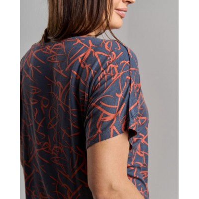 Комплект з шортами батал - Візерунки з футболки