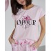 Женский розовый комплект с шортиками - AMOUR