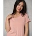 Комплект женский футболка с шортиками однотонный - Рубчик