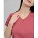 Комплект жіночий футболка з шортиками однотонний - Рубчик