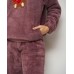 Тёплый женский костюм с капюшоном ВелюрСофт - Мишка Тедди