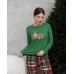 Женская пижама со штанами - Новогодняя Love - Family look для семьи