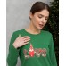 Женская пижама со штанами - Новогодняя Love - Family look для семьи