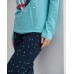 Женская хлопковая пижама - Зайка на Луне