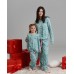 Жіноча бавовняна піжама з принтом сови - ІНТЕРЛОК - Family look Мама/донька
