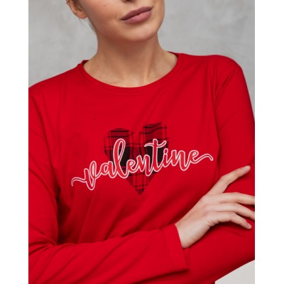 Жіноча піжама зі штанами в клітку - Valentine