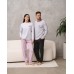 Женский комплект со штанами в полоску - Family look для пары