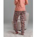 Жіноча бавовняна піжама зі штанами  - Клітинка з метеликами
