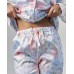 Жіноча піжама на ґудзиках - ніжний квітковий принт
