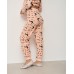 Женский костюм со штанами - Флис+вставка Велюр Софт - медведь спит