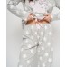 Жіноча піжама у зірочки - на зав'язках