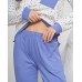 Женский комплект со штанами - синий карманчик