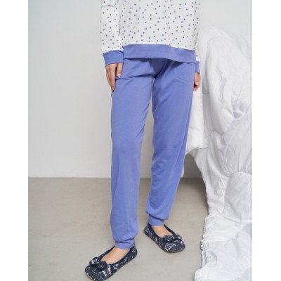 Жіночий комплект зі штанами - синя кишенька