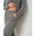 Женская пижама со штанами - Бабочка - в мелкие звезды