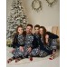 Женская пижама со штанами - Новогодний орнамент - Family look для семьи