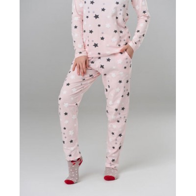 Женская пижама со штанами - Мелкие звездочки