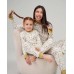 Жіноча бавовняна піжама на зав'язках - Інтерлок - Family look Мати/донька