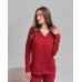 Женская пижама на пуговицах - красная клетка