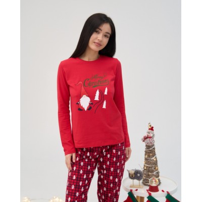 Женская пижама со штанами - Merry Christmas - Family look для семьи