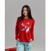 Жіноча піжама зі штанами новорічна - Олені - Family look мама/донька