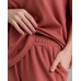 Комплект женский со штанами однотонный - в рубчик -Вискоза