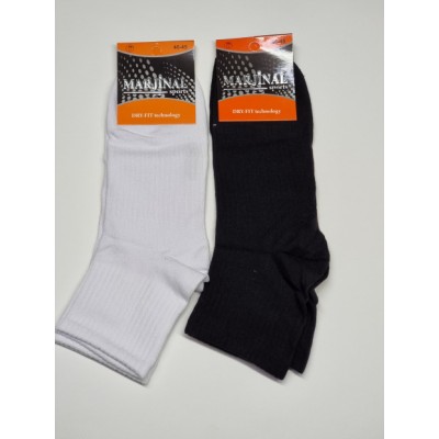 Чоловічі шкарпетки середня довжина - білі, чорні