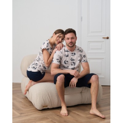 Мужской комплект с шортами - Летнее настроение - Family look для пары