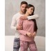 Чоловічий комплект зі штанами у написі - Family look для пари